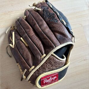 Rawlings Brown and Tan Leather Baseball Glove RBGS36BC 12 1/2 inch